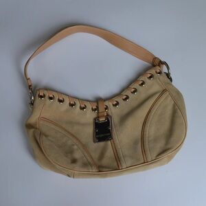Sergio Rossi Suede Shoulder Bag